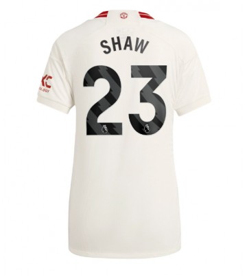 Manchester United Luke Shaw #23 Tercera Equipación Mujer 2023-24 Manga Corta